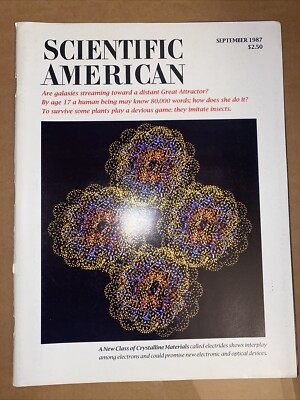 Scientific American Magazine September 1987 Crystalline Materials Electrides