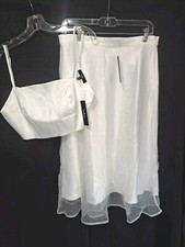 NWT! Woman's Two Piece White Dress By LULU'S/ Size Large