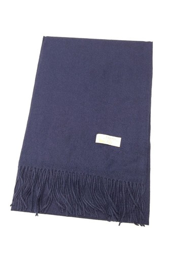 Unisex scarf mixed 30% cashmere 30% wool solid color gift idea 2000 - Foto 10 di 55