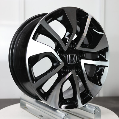 HONDA CIVIC 16X6.5 WHEEL RIM 64054 BLACK / MACHINED 42700TR3A91