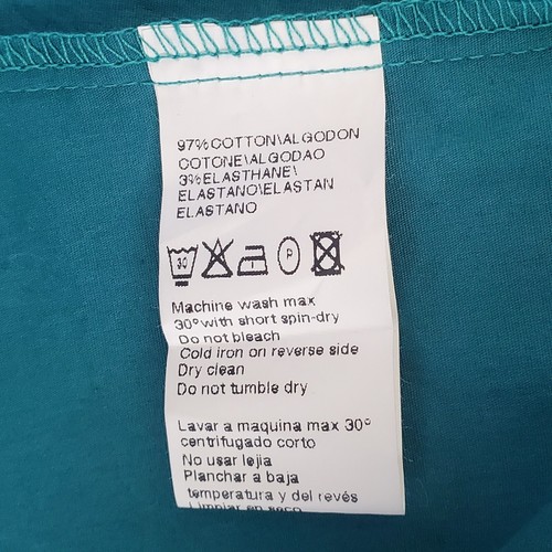 Hoss Intropia Aqua Green Button Tunic Ruffled Blouse Top Long Sleeve 38/6 BNWT! - Picture 6 of 6