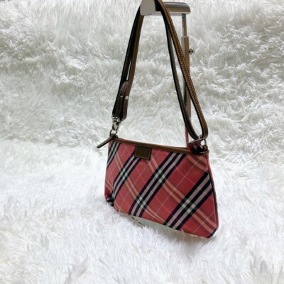 Burberry Blue Label 2way Shoulder Bag Nova Check color Pink