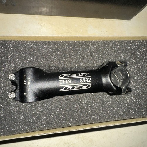 Felt ST-12 Bike Stem bicycle 110mm 26.0mm 1” Inch Black Zero 0 degrees 3D Forged - Picture 3 of 7