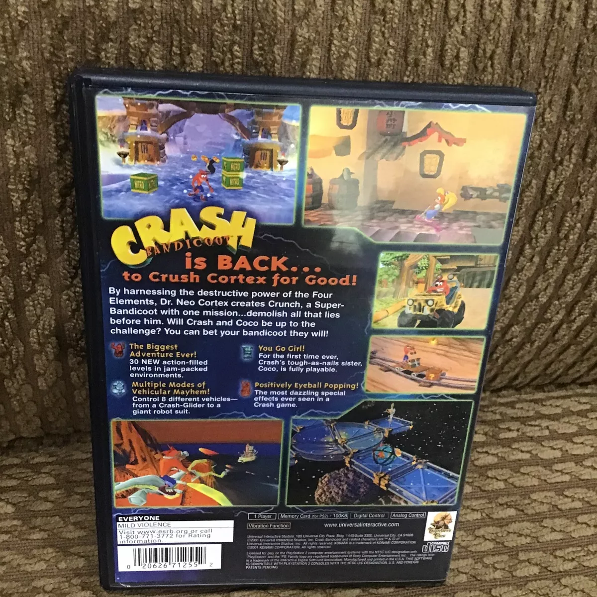 Preços baixos em Sony Playstation 2 Crash Bandicoot Action Pack Video Games