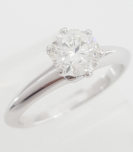 Tiffany & Co Round Diamond Solitaire Platinum Engagement Ring 0.72 ct Rtl $9300 - Picture 3 of 13