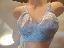 Bra Playtex 18 Hour Ultimate Lift Support Wireless Bra 38DD Satin Brocade Blue