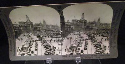 The Bund And The Whangpoo River Shanghai China Early 20th Century Stereo View