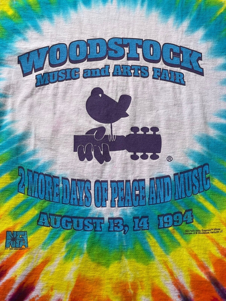 Tie Dye Peace - Not Fade Away Woodstock T-Shirt Tie Dye Peace - Not Fade Away Woodstock T-Shirt