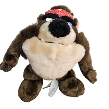 24K Mighty Star 1993 Tasmanian Devil Plush Biker Bandana 9"