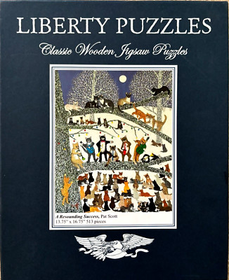 NEW LIBERTY PUZZLES Classic Wooden Jigsaw Cats A RESOUNDING