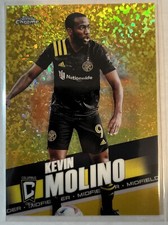 2022 Topps Chrome MLS Kevin Molino Gold Mini-Diamond Refractor #49/50 Crew