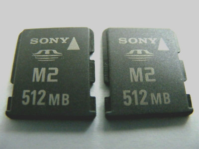 2 x 512MB Memory Stick Micro M2 ( 2 x 512 MB MS Micro M2 ) SONY gebraucht