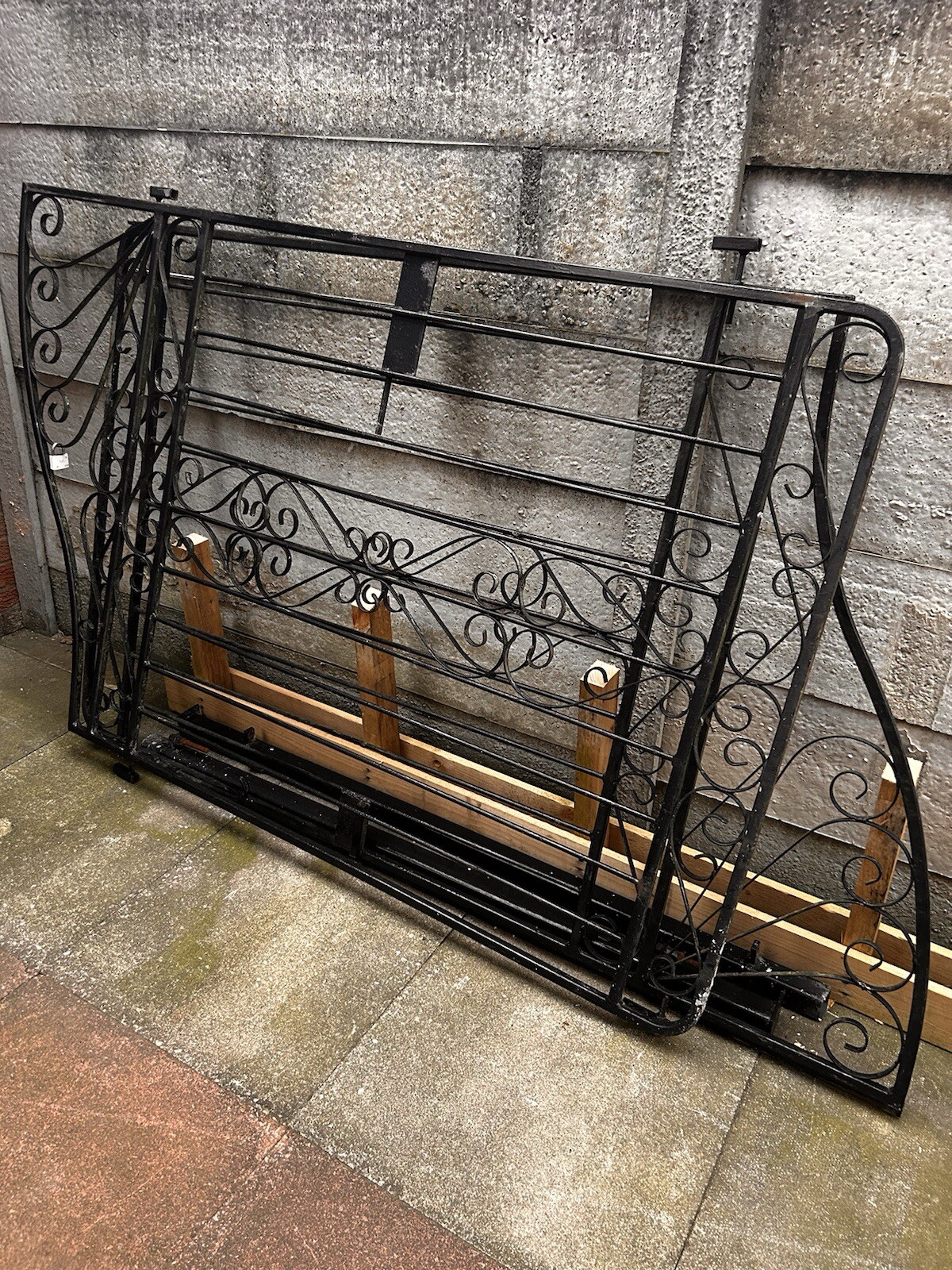 Wrought iron driveway gates used eBay