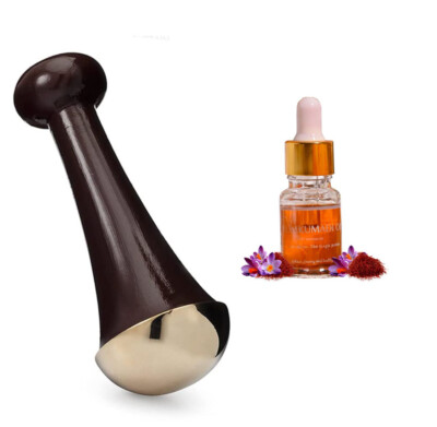 SUSTAIN GO Experience Radiant Beauty with Kansa Wand and Kumkumadi Oil 10ml Set