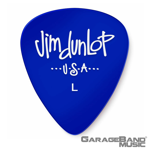 Dunlop 486PLT Gels Guitar Picks, Blue Light, 12 Pack
