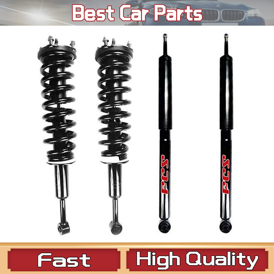 OE Front Struts s & Rear Shocks For 2015-2020 Toyota Tundra 4X4