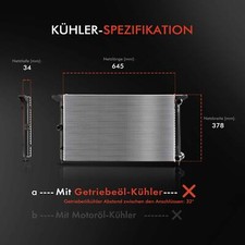 Fits BEHR MAHLE CR 340 001S Radiator, Engine Cooling DE Stock