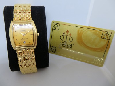 SELTENE UHR LOBOR SAMMLUNG VERGOLDET mit DATUM. 149,00  Neu