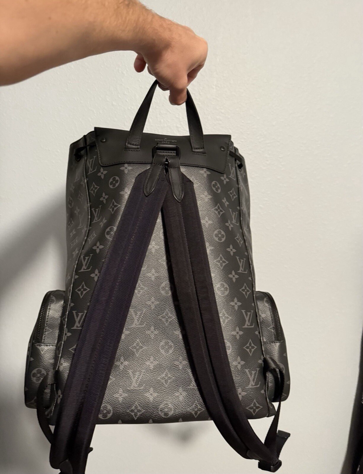 Authentic LOUIS VUITTON Monogram Eclipse Trio Bac… - image 10