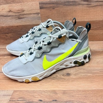 Nike React Element 55 Size  10.5 Beige VOLT Winter mens shoes casual sneakers