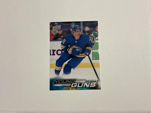 2022-23 Upper Deck Young Guns #204 RC Jack Quinn Buffalo Sabres "TOP EDGE DAMAGE