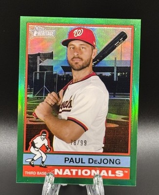 2025 Topps Heritage High Number - Paul DeJong #663 Chrome /99 Washington