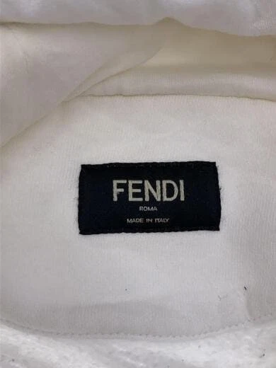 FENDI felpa con cappuccio XL cotone WHT 190426 020 