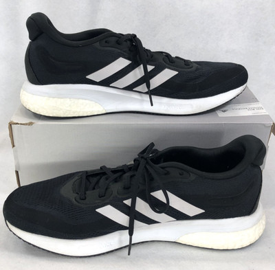 Adidas Mens Supernova Size 13 Black Running Shoes Sneakers S42722 - Pre-Owned