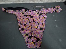 Savage X Fenty Sun Tide Floral Thong Lace Pantie Pink Size 2X