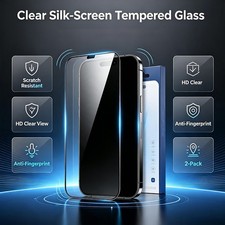 2PCS Clear Tempered Glass Screen Protector for iPhone 17 6.3inch