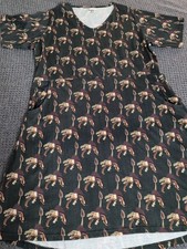 Svaha Dress 3X Dinosaur/Griffen Print 100% Cotton Pullover Pockets STEAM