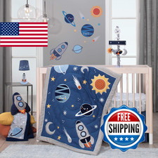 Lambs  Ivy Lambs Ivy Milky Way Space Galaxy 4-Piece Baby Nursery Crib Bedding