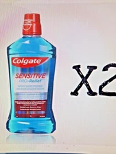 Colgate Sensitive Pro Relief Soothing Fresh Mint Alcohol Free 1L x2 Mouthwash