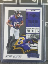 Michael Crabtree 2018 Panini Contenders Football Season Ticket #91  a