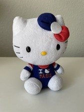 Pre Loved Ty Beanie Baby - HELLO KITTY I Love PARIS SanRio 6 Inch 2015