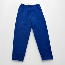 VTG 80s 90s Sweatpants Adult Large Faded Blue Casual Joggers w Pockets