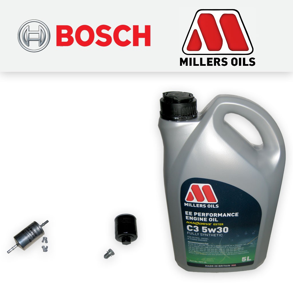 SERVICE KIT for VW POLO (6N) 1.4 16V OIL FUEL FILTERS +5w30 EE OIL (1997-2001)