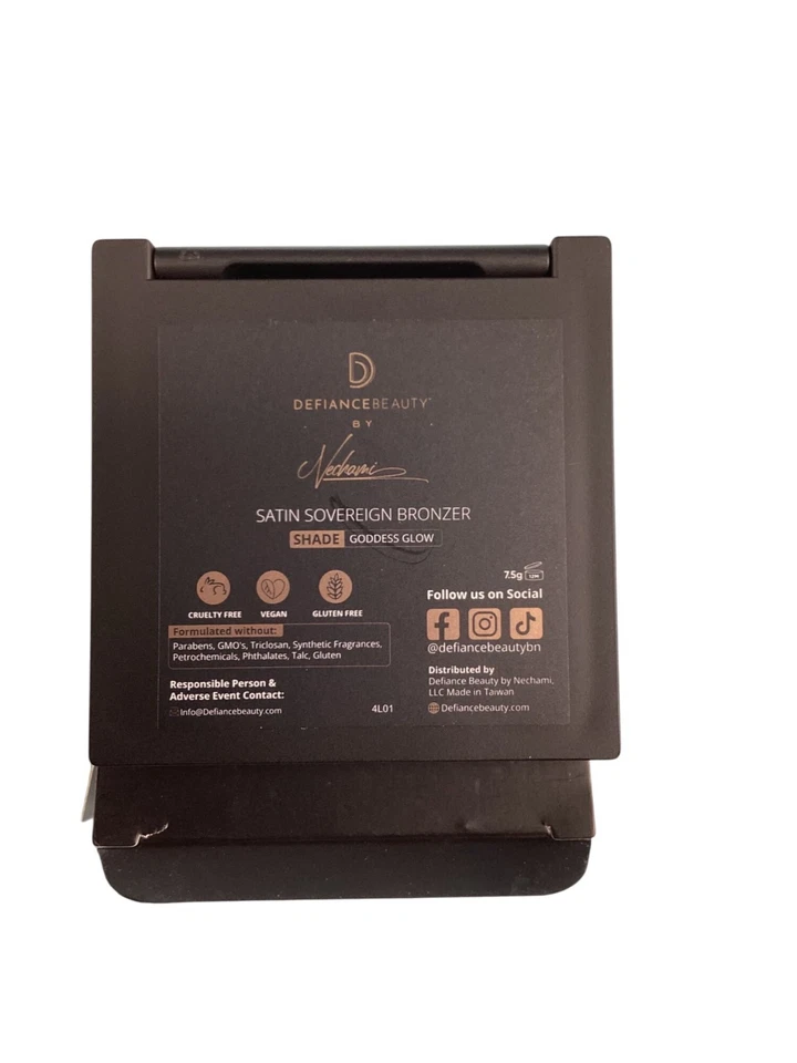 Defiance Beauty Satin Sovereign Bronzer Goddess Glow Vegan 75g Compact Makeup - Image 3 of 4
