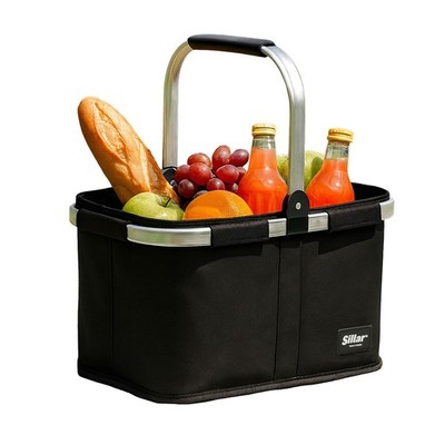 Einkaufskorb 30L faltbar   stabil, 15 kg Tragkraft, Aluminiumrahmen