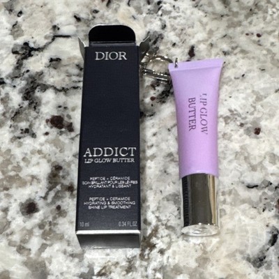 Dior Addict Lip Glow Butter 102 Glazed Lavender Hydrating Smoothing 0.34 fl oz