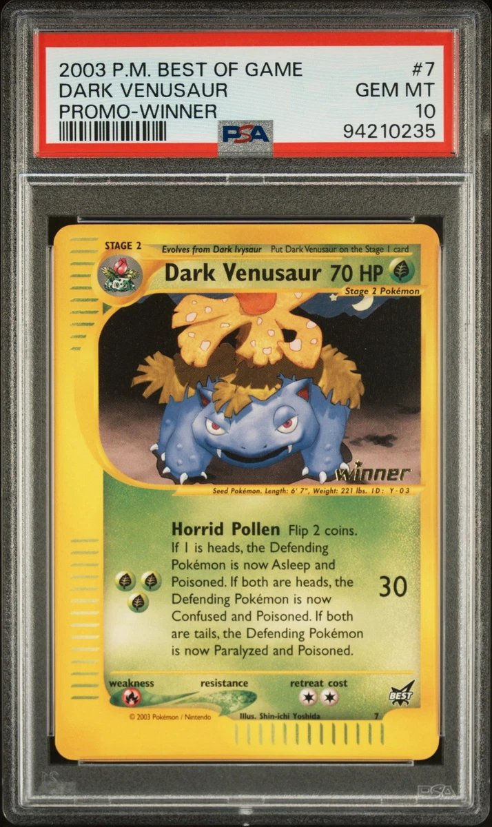 ポケモンカードゲーム DARK VENUSAUR-HOLO PSA9 PSA 9 Dark Venusaur Team Rocket's Mint Condition Japanese Pokemon