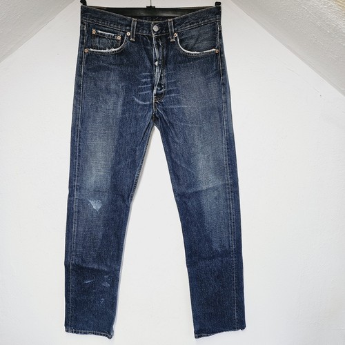 Levis 501 Herren Jeans Vintage Dunkelblau W31 L34 Regular Straight Leg - Bild 1 von 21