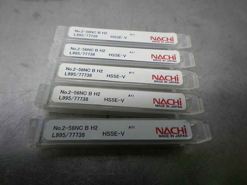 5 NEW! NACHI 2-56NC B H2 HSS Taps #L995/77738