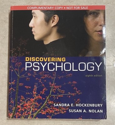 Worth Publishers Discovering Psychology 8th Ed Paperback 2016 Hockenbury Nolan