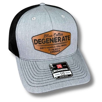 BLUE COLLAR DEGENERATE PATCH HAT - Richardson 112, Yupoong, Flexfit Fitted