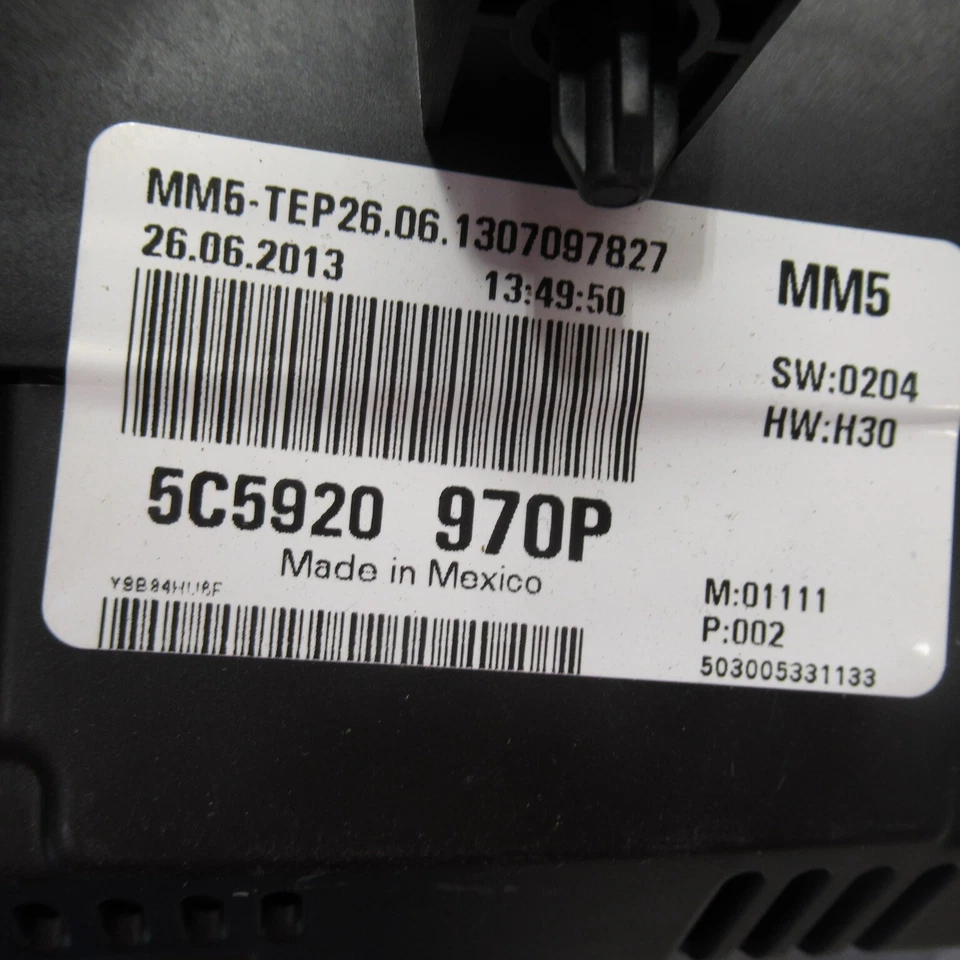 2015 2016 2017 2018 2019 Volkswagen Beetle Speedometer Speedo Cluster 72K OEM - Изображение 3 из 4