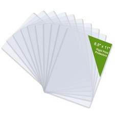 Hard Plastic Sheet Protectors 8.5x11 Inch Rigid Clear Waterproof Cover 14 PCS