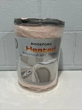 Biddeford MPH214-9-18 Microplush Electric Heated Throw Blanket Pink50x62 Digital