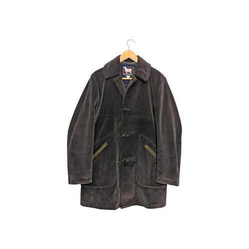 Vintage 60s Woolrich Corduroy Wool Lined Coat Jacket Brown Mens X-Large VTG - Picture 2 of 7