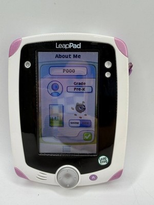 LeapFrog LeapPad Explorer Learning Tablet Pink White w/ Stylus Tested No Battery